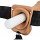 Gode ceinture creux Hollow Strap On RealRock 23 x 4.5cm Latino
