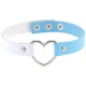 Heart Duo Necklace White-Blue