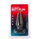 Butt Plug Liso 12 x 3,8 cm Preto