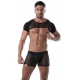 Crop Harness Circuit Mesh Black