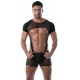 Crop Harness Circuit Mesh Black