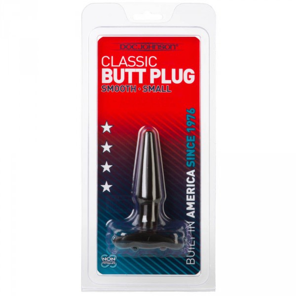 Butt Plug Smooth 9 x 2.5 cm Black