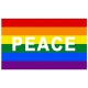 Rainbow Peace Flagge 90 x 150cm