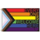 Welkom Hier LGBT+ vlag 90 x 150cm