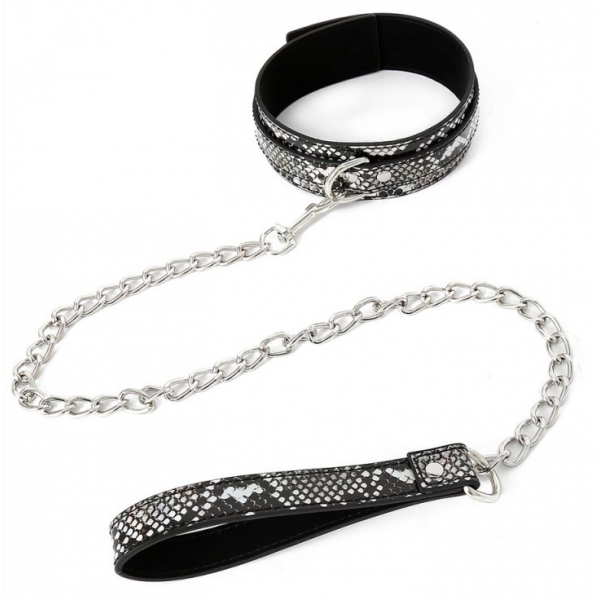 Snakine Black-Silver Collar