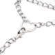 Heart Ring Metal Chain Collar