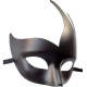 Flame Big Horned Mask - One Color BLACK