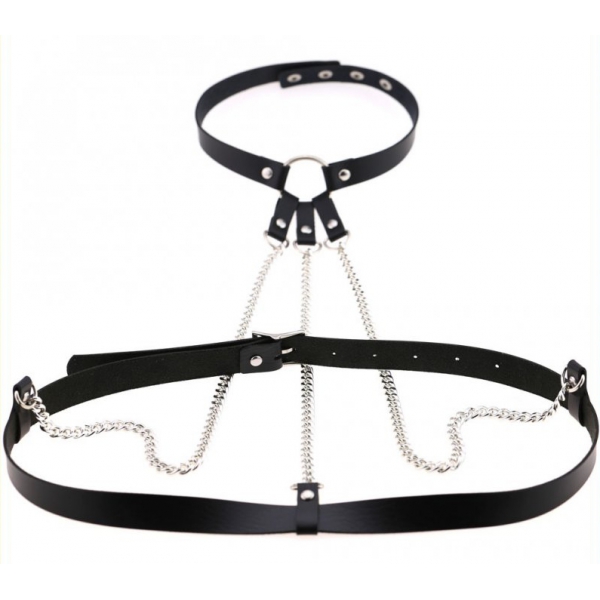 Necklace + Belt Neck Black