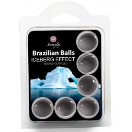 Paquete de 6 bolas de masaje brasileñas efecto iceberg