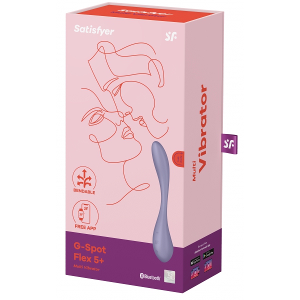 Vibrador conectado G-Spot Flex 5+ Satisfyer Morado