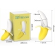 Dildo vibrante Hola Banana 8 x 3 cm