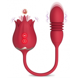 MyPlayToys Uovo di rosa stimolatore del clitoride e del punto G 9 x 3 cm