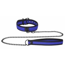 Ouch! Puppy Play Collare in neoprene Ouch Puppy blu