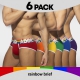 Pack 6 Slip Rainbow Addicted