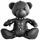 Urso de couro Bendy The Bdsm Teddy Bear Preto