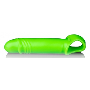 Ouch! Glow Guaina per pene a incandescenza sottile 11 x 3 cm