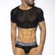 Crop Top Net Black