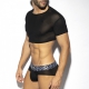 Crop Top Net Black