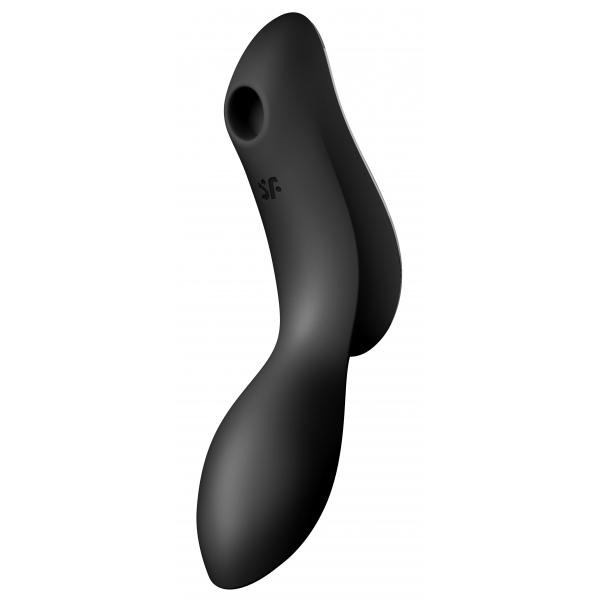 Curvy Trinity 2 Satisfyer Clitoral Stimulator Black