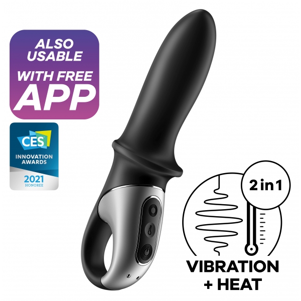 Dildo vibratório Hot Passion Satisfyer com pega 9 x 3,5cm