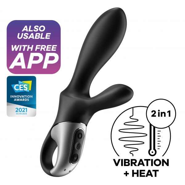 Stimolatore prostatico collegato Heat Climax + Satisfyer 11 x 3,5 cm