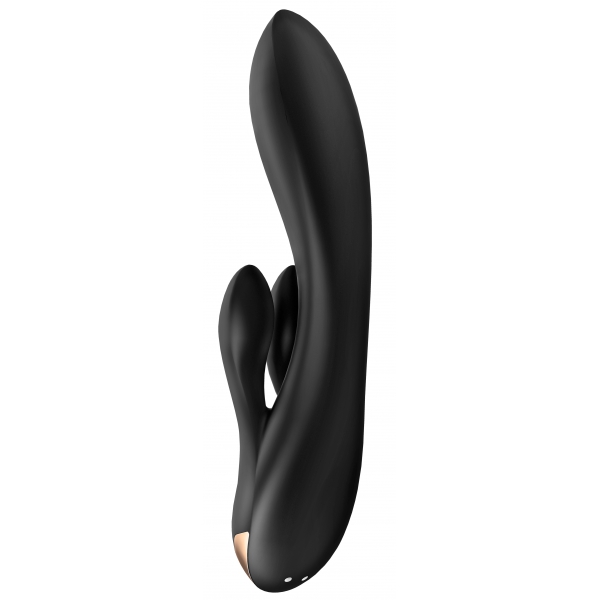 Vibro Rabbit Connected Double Flex Satisfyer 20cm Schwarz