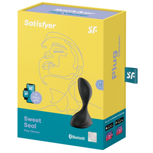 Sweet Seal Satisfyer aangesloten vibrerende plug 7 x 3.2cm