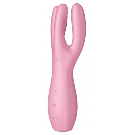 Satisfyer Stimulateur de clitoris Threesome 3 Satisfyer 14cm Rose