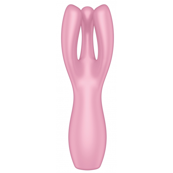 Stimolatore clitorideo Threesome 3 Satisfyer 14cm rosa