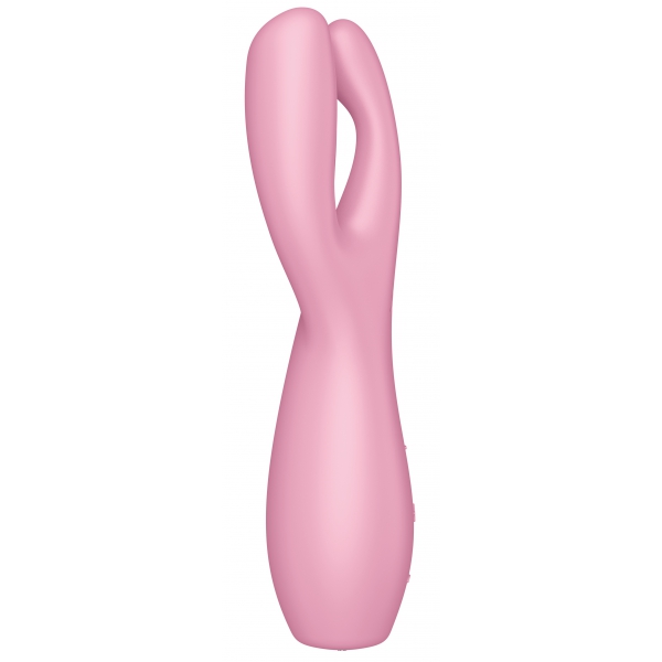 Klitoris-Stimulator Threesome 3 Satisfyer 14cm Pink