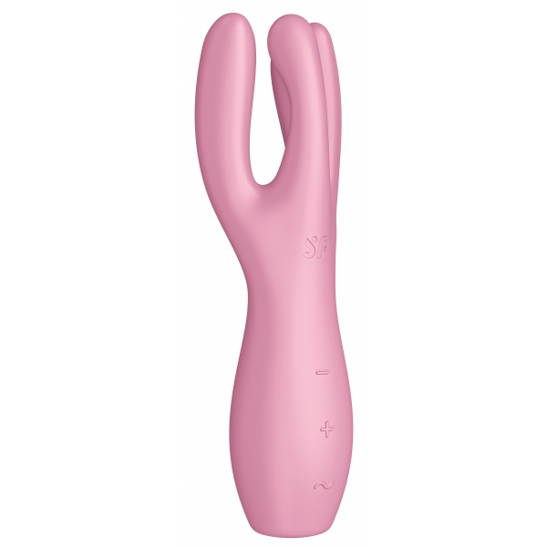 Klitoris-Stimulator Threesome 3 Satisfyer 14cm Pink