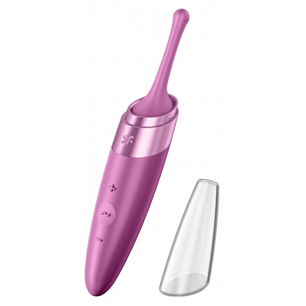 Twirling Delight Satisfyer 17cm Purple Stimulator