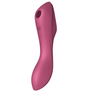 Satisfyer Estimulador da Trindade Curvada 3 Satisfatório do Clitóris Cor-de-Rosa