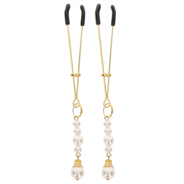 Nippelklemmen Tweezers Pearls Taboom Gold