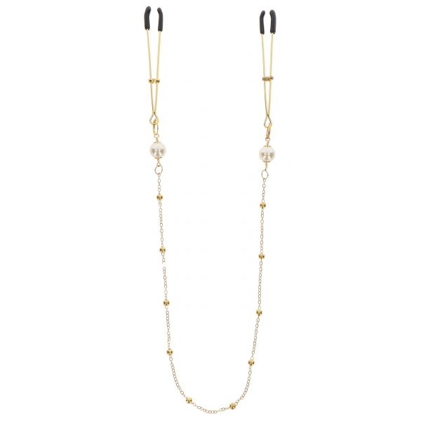 Tweezers Pearls Taboom Gold Chain