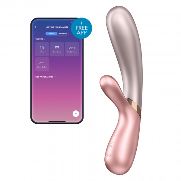 Vibro Konijn Aangesloten Hot Lover Satisfyer 20 x 3cm Roze