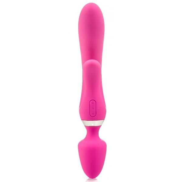 Vibro Wand Drie Dubbel 12,5 x 4cm Roze