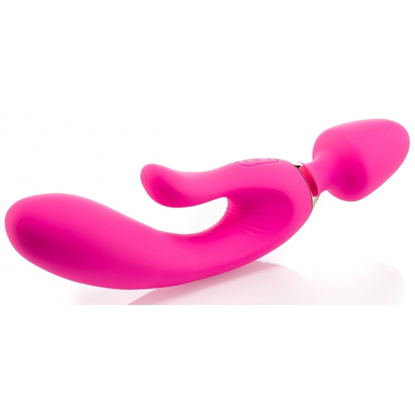 Vibro Wand Drie Dubbel 12,5 x 4cm Roze