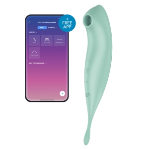 Satisfyer Twirling Pro Satisfyer Connected Clitoral Stimulator Verde