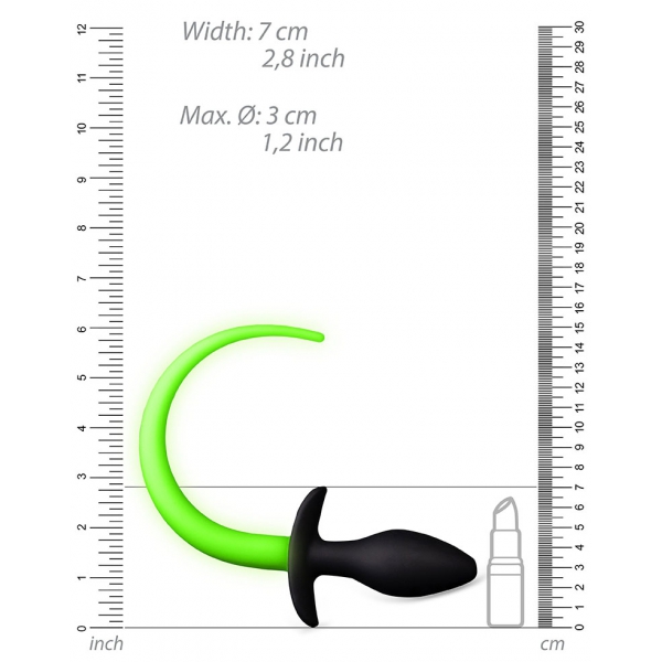 Vela de cauda brilhante 8 x 3,2cm