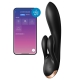 Vibro Rabbit connecté Double Flex Satisfyer 20cm Noir