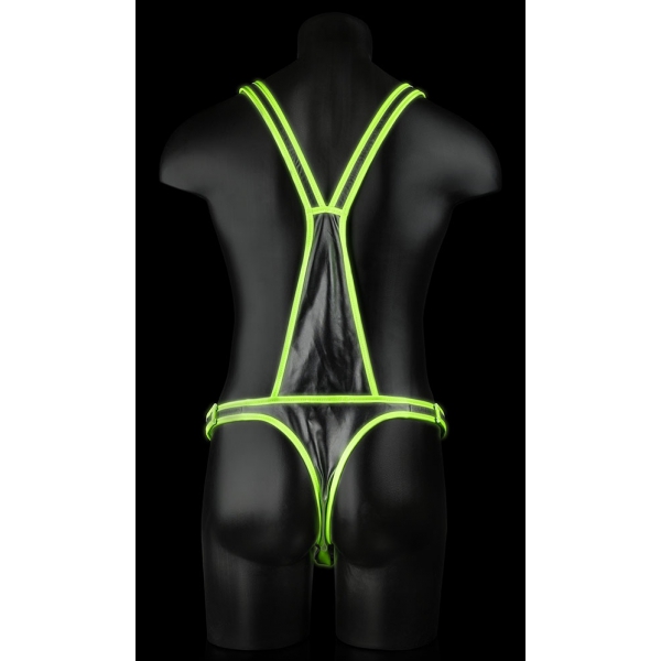 Body Glow - Canotta nero-verde chiaro