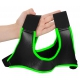 Imbracatura a spalla in neoprene nero-verde chiaro