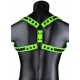 Arreios Glow Harness Sling Preto-Neon Verde