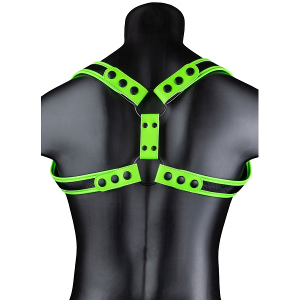 Arreios Glow Harness Sling Preto-Neon Verde