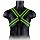 Cross Glow Harnas Zwart-Neon Groen