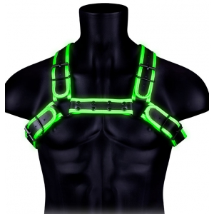 Ouch! Glow Glow Buckle Arnés Negro