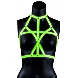 Ouch! Glow Harnais phosphorescent Bra Harness Glow