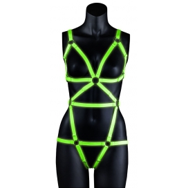Ouch! Glow Harnais phosphorescent Full Harness Glow