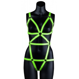 Ouch! Glow Harnais phosphorescent Full Harness Glow